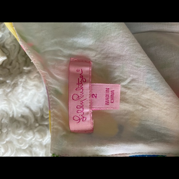 Lilly Pulitzer blue/pink floral Mila Shift Dress - Picture 4 of 5